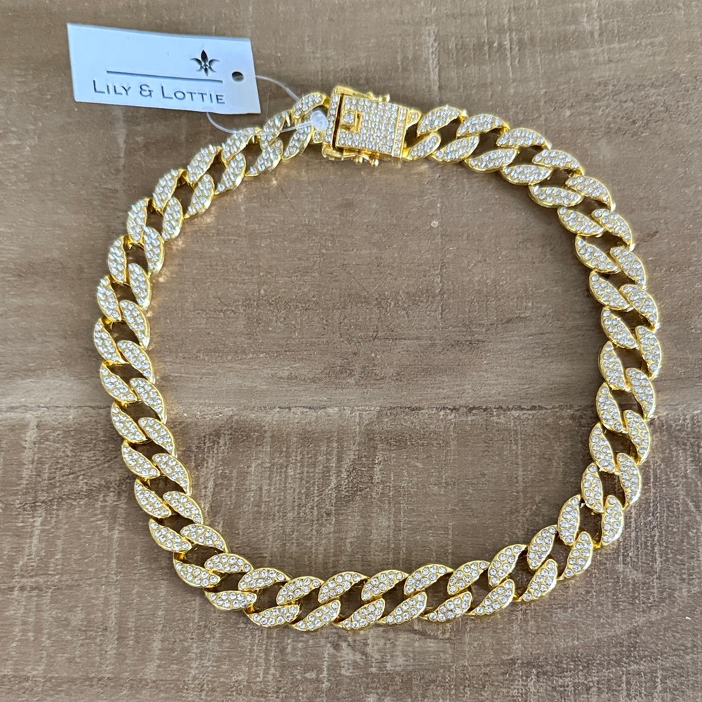 Gold Cuban Link Women's Necklace